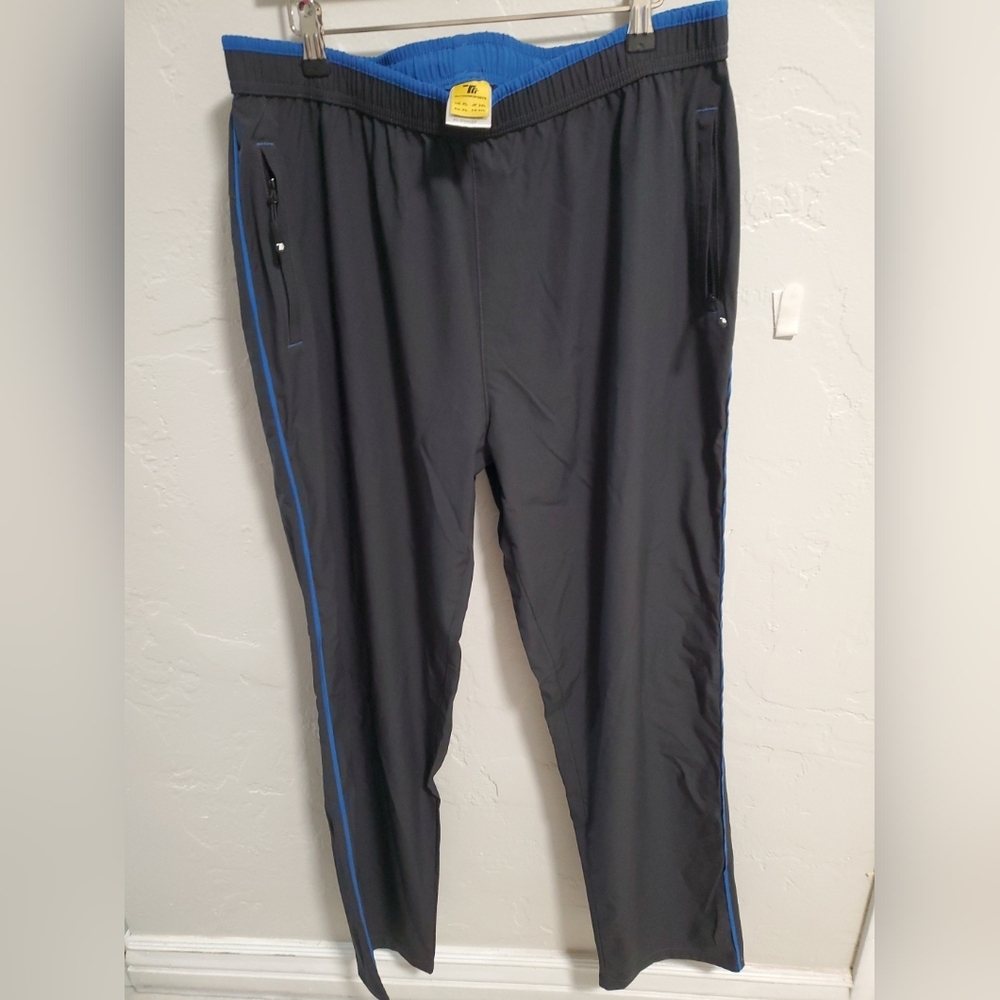 Men's Charcoal Joggers with Blue Accents